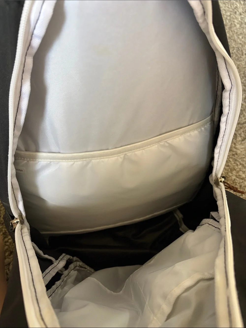 Tin Haul Black and White Logo Backpack